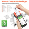 Handheld Commercial PDA Android 8.1/13 Bulit-in 58mm Thermal Receipt Printer NFC Optional for Cafeteria WIFI Bluetooth Connect