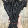 Dreadlock Extensions Real Human Hair For Man/Women 0.6cm Wedth Permanent Loc Extensions 20 Strands 8 Inch Brazilian Dreadlock