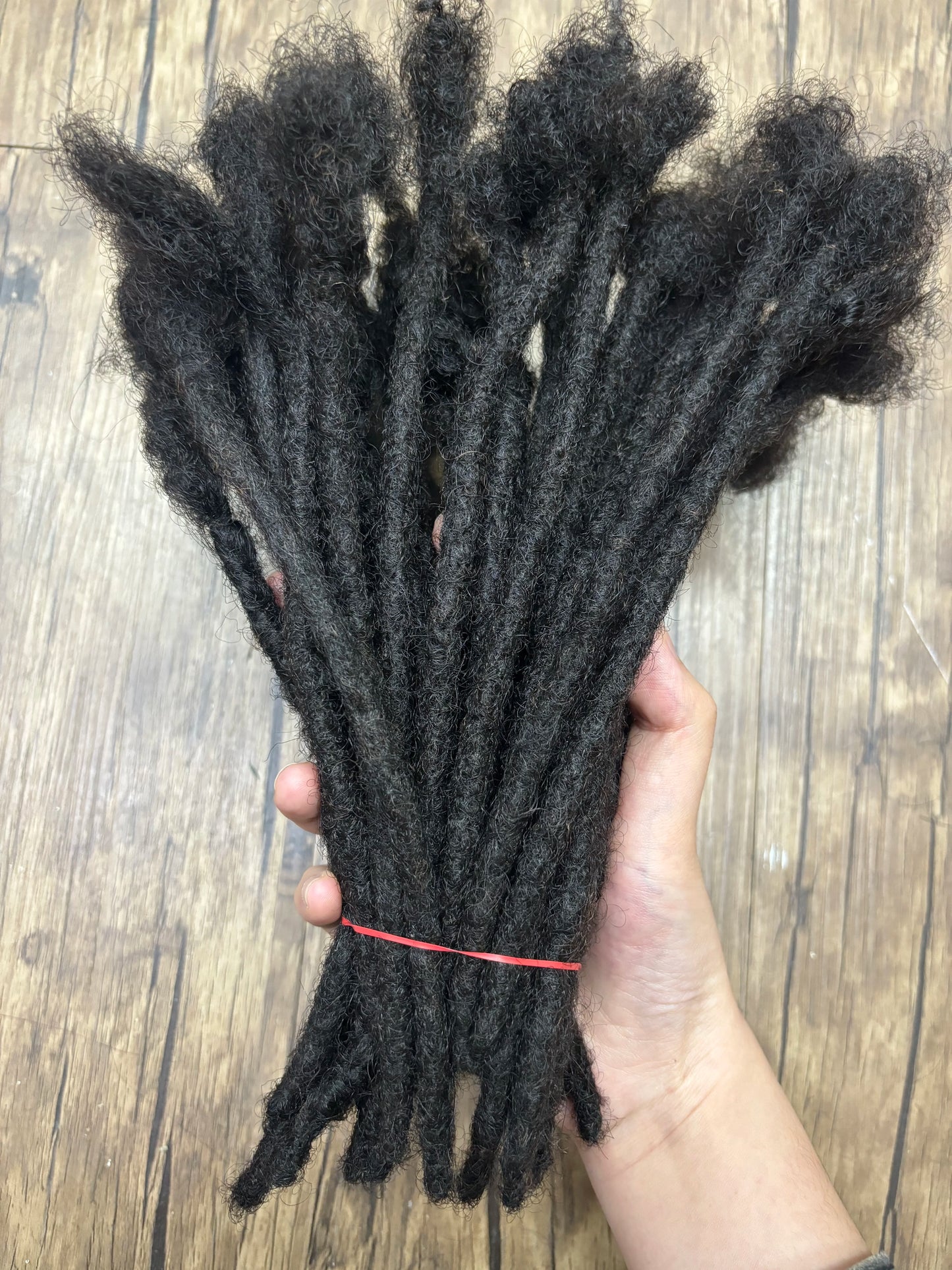 Dreadlock Extensions Real Human Hair For Man/Women 0.6cm Wedth Permanent Loc Extensions 20 Strands 8 Inch Brazilian Dreadlock