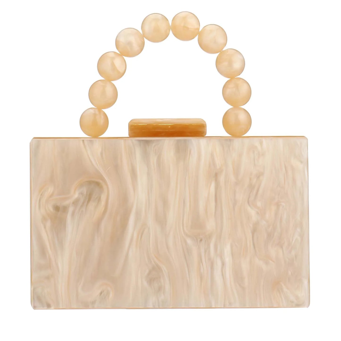 Luxury Crossbody Bag Pearl Marble Dark Green Acrylic PVC Evening Bags Women Purses And Handbags Wedding Party Beach Flap