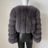 2023 Neuer kurzer Stil Echtfuchspelzmantel Winter Damen Natur Warme Mode Luxus