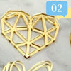 10Pc/set Ins Style Love Heart Acrylic Cake Topper Birthday Valentine's Day Cake Decoration Wedding Cake Side Acrylic Insert