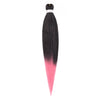 Pre-stretched Braids Synthetic Hair Professional Itch Free Hot Water Setting Fiber 30'' Ombre Yaki Texture Braid Hair Extensions