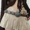 Rock Retro Heavy metal band cowboy cowgirl Ladie's Belts Waist Decorative Girdle Hit hot Pung Pu Leather For Jeans Accessories
