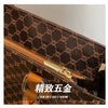 Large-capacity women's bags in Europe and the United States retro shoulder bag classic letters PU commuter handbags women