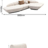 Aesthetics Curved Luxury Sofa Leisure Reception Corner Cute Sofa Office Negotiation Designer Art Muebles Entrance Hall Furniture