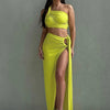 Dulzura Women 2024 Summer Tank Tops Long Skirts Party Club Vacation Two Piece Matching Sets Outfits Wholesale Items For Business