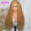 Honey Blonde Human Hair Wig Curly Wigs 13x6 Hd Lace Frontal Wig 13x4 Deep Wave Frontal Wig 30 Inch #27 Colored Human Hair Wigs