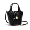 Retro Classic Women's Fashion Handbags Pure Color Design Metal Lock Buckle Accessories Ladies Shoulder Bags Minimalist Versatile