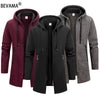 New Streetwear Men's Long Sleeve Sweatshirts for Men Zipper Hooded Oversize Winter Warm Jacket Coat Outdoor Tracksuit Men