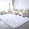 Fluffy Bedroom Rug Carpet Shaggy Fuzzy Rugs for Bedroom Thick Black Area Rugs for Living Room Rugs  for Girls Boys