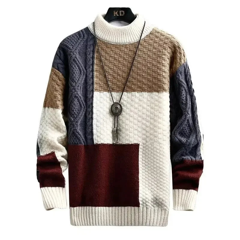 2023 New Men's Sweater Autumn Winter Japanese Style Knitted Trendy Pullovers Basic Killer Whale Cardigan Fashion
