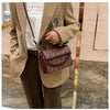 Solid Plaid Crossbody Bags For Women, Chain Decor Fashion Shoulder Bag Ladies Handbag For Daily Used