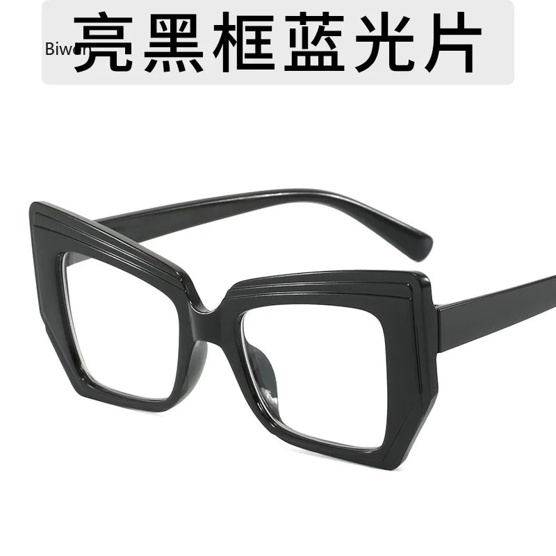 New Clear Thick Frame Eyewear Anti Blue Light Blocking Glasses Square Optical Eyeglasses For Women eye glasses for men
