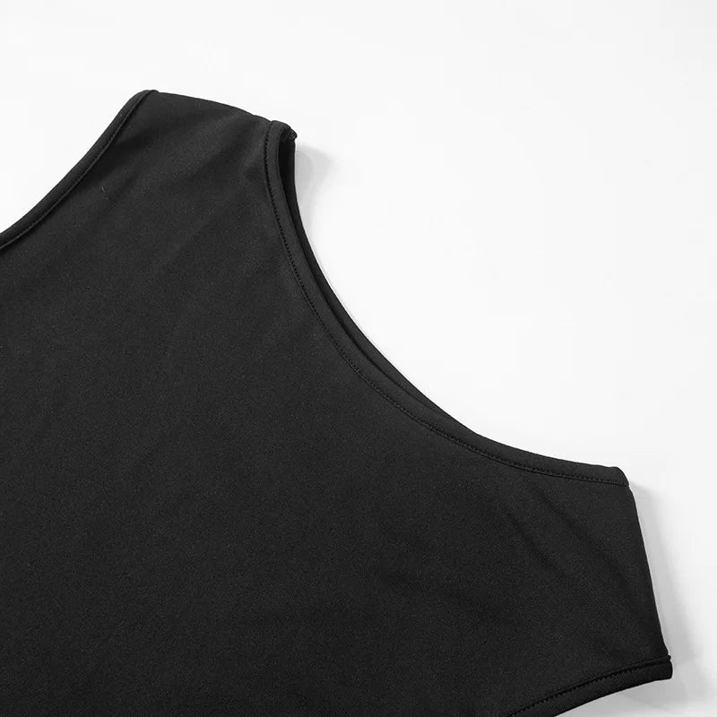 Women's Solid Pleated Short Dress Sleeveless O-neck Fashion Elegant Simple Mini Bodycon Dresses Slim Street Casual Party Holiday