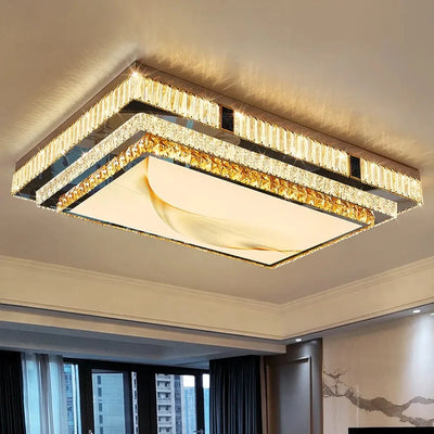 Luxury Ceiling Chandelier Gold Modern Led Lights Home Decor K9 Crystal Lustre for Living Room Bedroom Bathroom Home Appliance