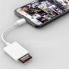 Lighting To SD Card Reader Adapter for IPhone 14 13 12 11 Pro Max Mini XS XR X IPad Otg Micro SD TF Memory Card Reader Connector