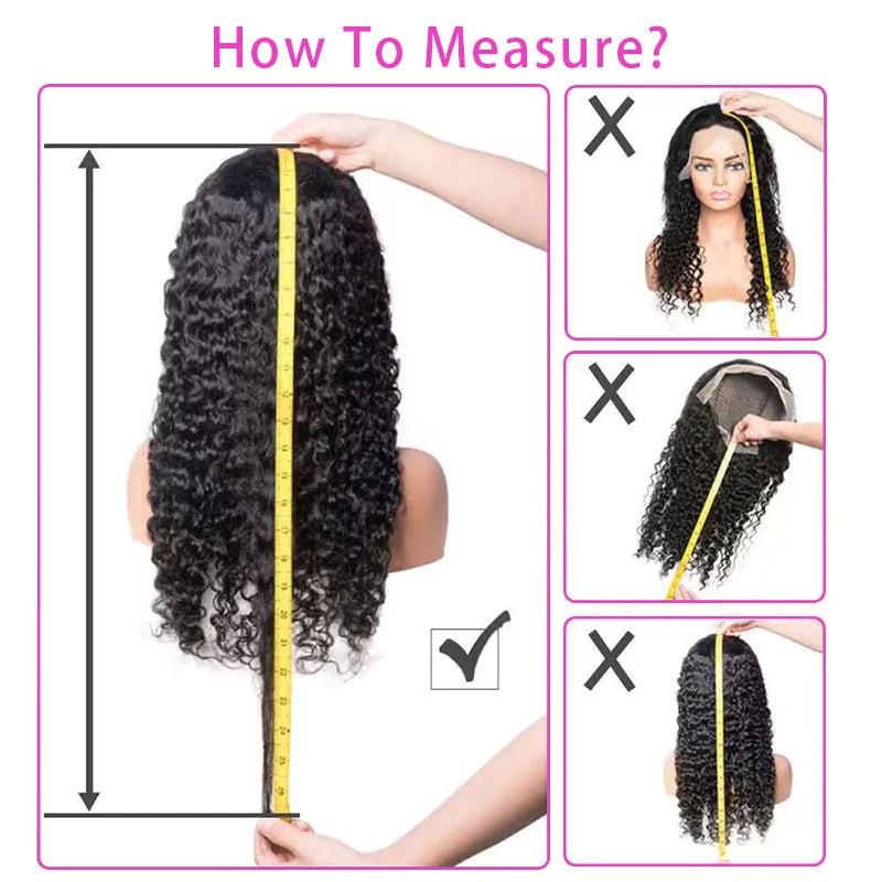 Ginger Orange Water Wave #350 Colored 13x6 13x4 Transparent Lace Front Wig Human Hair for Women Deep Curly Wigs Pre Plucked