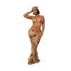 Cover Up Skirt Swimsuit Women Strapless Tank Crop Tops And Patchwork Skirt Fashion Pleated Beach Swimwear Bikini 2024 Summer