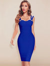 BEAUKEY Summer White Rhinestone Bandage Evening Dress Women Luxury Maxi Spaghetti Strap Red Club Celebrity Evening Party Vestido