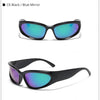 Designer y2k UV400 Mirrored Sunglasses Women White Sun Glasses Men Hispter Sport Driving Cycling Ladies Shades 2023 gafas de sol