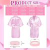 10/12/15/18 Sets Spa Party Favors Robe for Girls Kids Birthday Kimono Robe Satin Robe for Slumber Party DIY Birthday Squad Robes