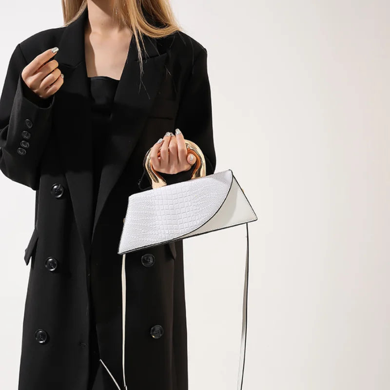 Solid Alligator PU Shoulder and Crossbody Bags Personality Designer Style High Quality Hand Bags for Women 2024 Fashion Hot Sale