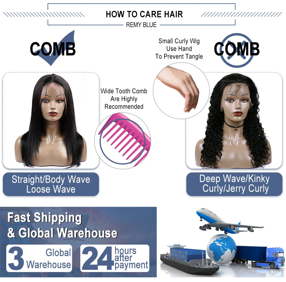 Burgundy Glueless Human Hair Wigs 13x4 Lace Front Wig Pre-Plucked Wear Go Straight Human Hair Lace Frontal Wigs for Black Women