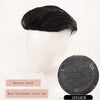 Short wigs for men's male black wig synthetic natural hair for young man balding sparse hair crew cut hair style PAGEUP