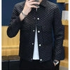 Men Jacket Fashion loose lapel-up Spring Autumn retro men Coat Casual Cargo jacket Solid Color Loose male Outerwear