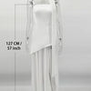 TARUXY Fashion Strapless Dress With Ribbon Female Elegant Sleeveless Mesh Beach Vacation Long Dress 2025 Spring New Women Dress