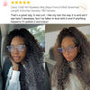 250 Density 13x6 HD Lace Frontal Wig Kinky Curly Glueless Preplucked Human Wigs Ready To Go Brazilian Wigs 100 % Remy Human Hair