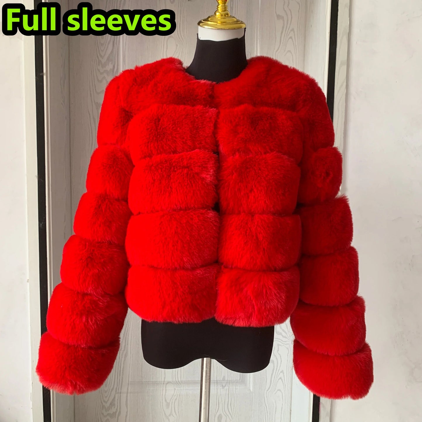 Damenmode Kunstpelzmantel superheiß Herbst Winter Damen kurze Kunstfuchsjacke flauschig hohe Qualität 7XL Damen Pelzmäntel