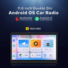 JOYING 11.6“Android Car Radio Stereo Multimeida Player Double Din  Head Unit With Wireless Carplay Android Auto US/EU Warehouse