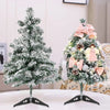 20/29cm Mini Christmas Tree Desktop Ornaments Artificial Plants Pine Needle Tree With Xmas Balls New Year Party Home Decor Gifts