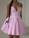 Mingmingxi Summer Wedding Guest Dresses for Women 2024 New Arrivals Purple Corset Sexy Dress Mini Elegant Fit and Flare Dress