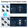 JMCQ USB Android TPMS Tire Pressure Monitoring System Display Alarm System Internal External 5 Sensors For Car Navigation Radio