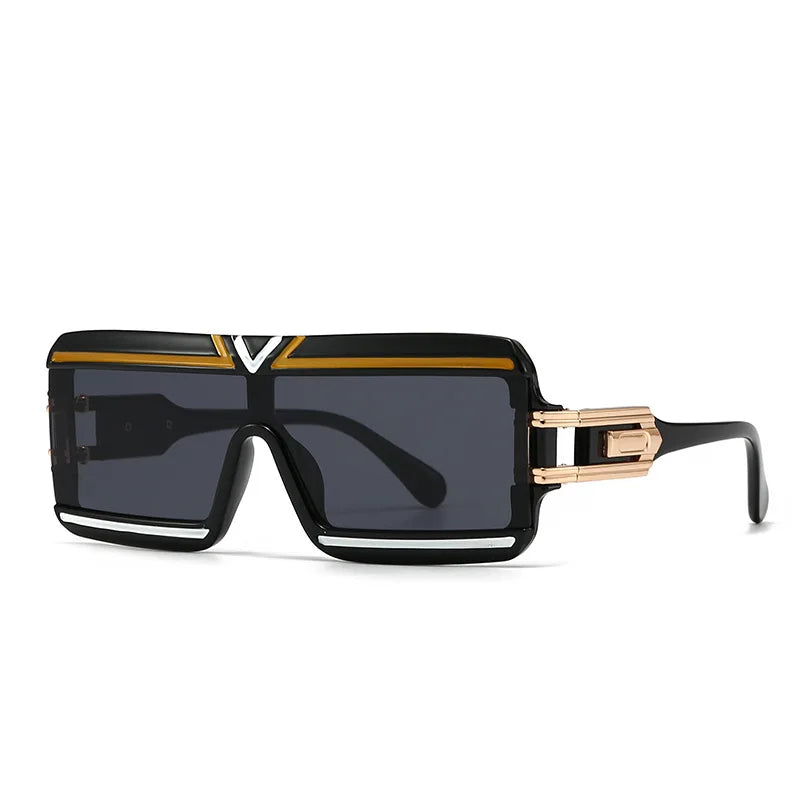 Modern Luxurious Sunglasses for Men Women Square Gradient Designer Unisex Brand Glasses Glamour Fashion Shades UV400