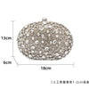 Golden Birthday party Luxury Crystal Silver Diamond Evening Bags Women Party Purse Wedding Pink Bridal Boutique Clutch Bags