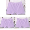 3pcs Cotton Women Panties Lady Plus Size Boxer Underwear High Waist Briefs Solid Color Female Shorts Safety Panty