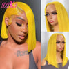 Blue Bob Wigs Human Hair 13x4 HD Lace Frontal Wig Human Hair Pre Plucked 180% Density Straight Short Blue Bob Wigs for Women