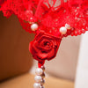 New Pearls Rose Embellishment Thong Embroidery Panries Women's Sexy Ultra-thin G-string Low-waist Beaded Temptation Underwear