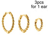 CRMYA Gold Silver Filled 16mm 14mm 12mm Flower Higgle Earring CZ Zircon Hoop Earrings For Women Girls Jewelry Wholesale
