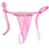 Sexy Custom Thong Name Crystal Letter Underwear Bikini Personalized Customized tangas G-string Girl friend Wife Birthday Gift