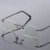 Men Blue Light Blocking Reading Glasses Women Dimond Cutting Rimless Eyeglasses Frame Anti Fatigue Hyperopia Presbyopic Eyewear