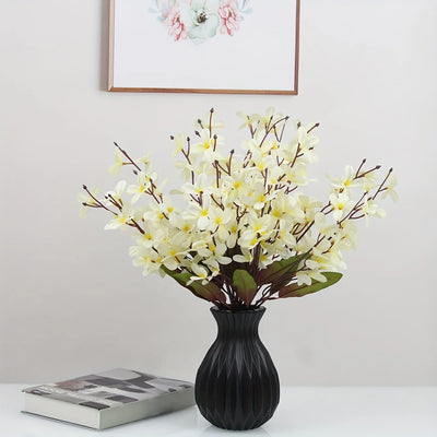 1pc Water Cultivation Imitation Ceramic Plastic Vase Living Room Plastic Home Vase, Modern Minimalist Home Decor