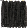 14 12 inch Butterfly Faux Locs Crochet Hair Braids Pre looped Distressed Goddess Butterfly Soft Locs Crochets Braids Cheveux Lok