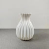 1pc Water Cultivation Imitation Ceramic Plastic Vase Living Room Plastic Home Vase, Modern Minimalist Home Decor