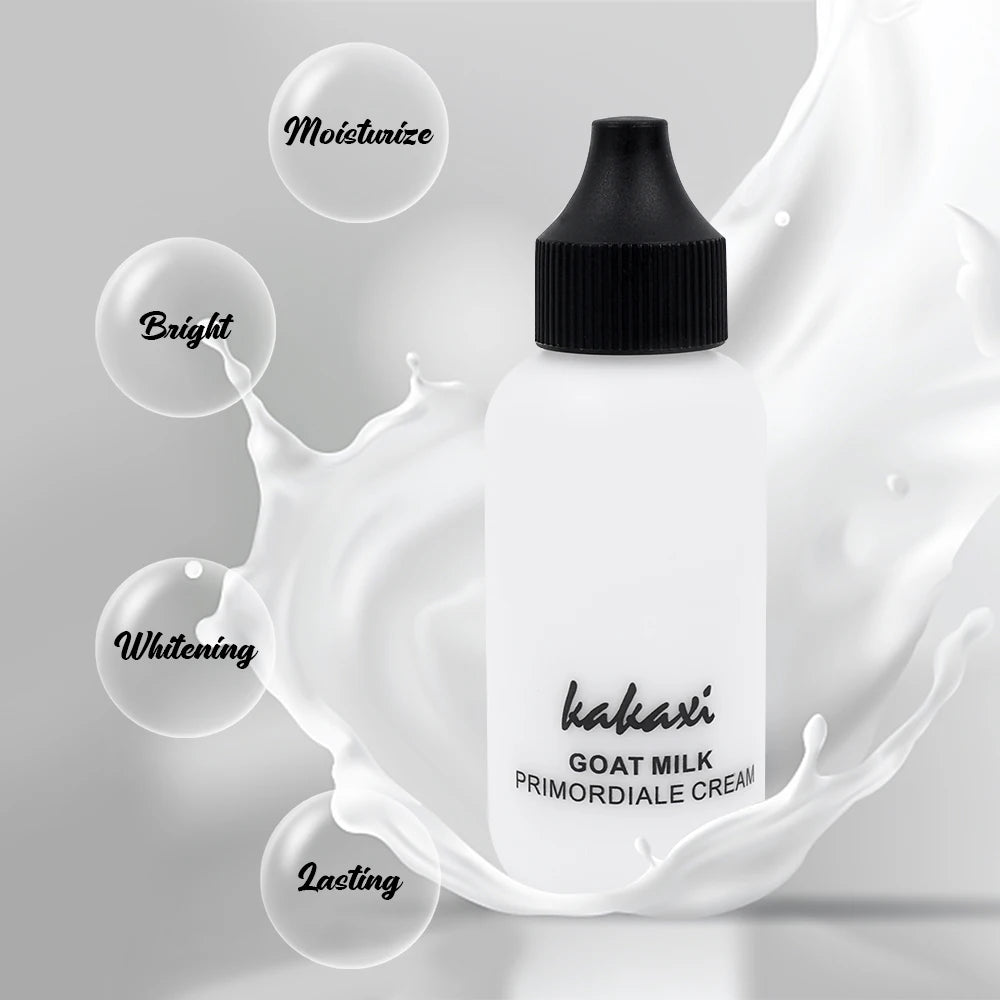 50ml Goat Milk Liquid Foundation Cream Waterproof Oil-control Cover Acne Base Cream Makeup Moisturize Matte Concealer Cosmetic