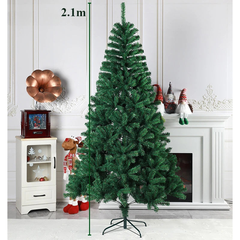 PVC Christmas Tree Encrypted  Artificial Fir Decorative Tree Indoor and Outdoor Christmas Atmosphere Decoration Pieces 0.9m~3m